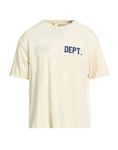 Gallery Dept. Man T-shirt Ivory Size L Cotton In White