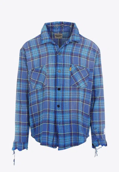 GALLERY DEPT. MARLEY DISTRESSED FLANNEL SHIRT