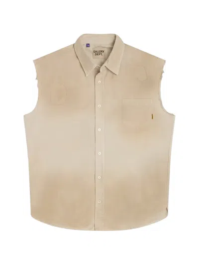 Gallery Dept. Marley Sleeveless Shirt In Brown