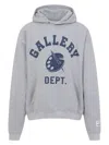 Gallery Dept. Hooded Grey Sweatshirt With Bold Graphic Print In Grey