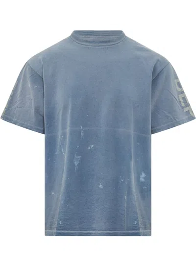 Gallery Dept. Blue Crew Neck T-shirt