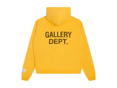 Pre-owned Gallery Dept. Men's  90's Gd Logo Hoodie In Gold