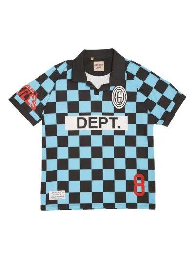 Pre-owned Gallery Dept. Men's  Alvarado Soccer Jersey In Check In Multi