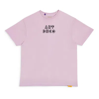 Pre-owned Gallery Dept. Men's  Art Deco Tee Shirt In Lavender In Purple