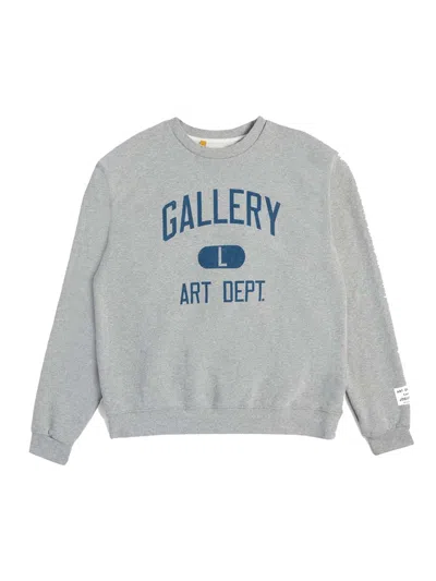 Pre-owned Gallery Dept. Men's  Art Dept Crew Neck Sweatshirt In Heather Grey In Gray