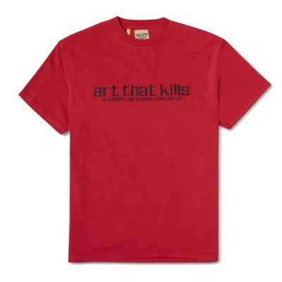 Pre-owned Gallery Dept. Men's  Art That Kills Logo T-shirt In Red