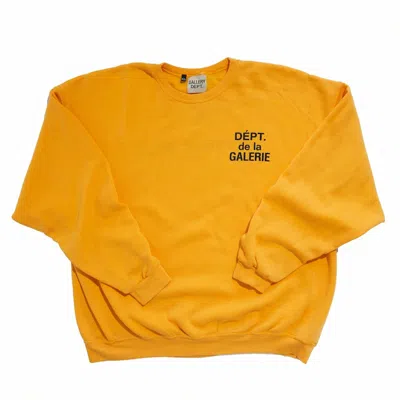 Pre-owned Gallery Dept. Men's  Art That Kills Reversible Crewneck Sweatshirt In Yellow