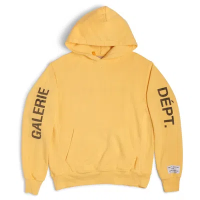 Pre-owned Gallery Dept. Men's  Art That Kills Reversible Logo Hoodie In Yellow