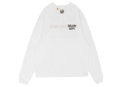 Pre-owned Gallery Dept. Men's  Atk Reversible Long Sleeve T-shirt In White