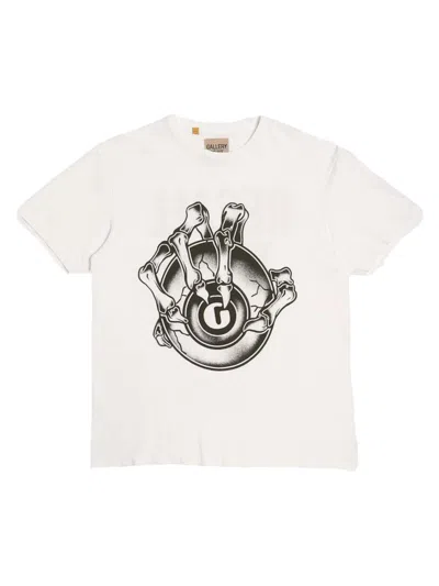 Pre-owned Gallery Dept. Men's  Big G Ball Tee Shirt In White