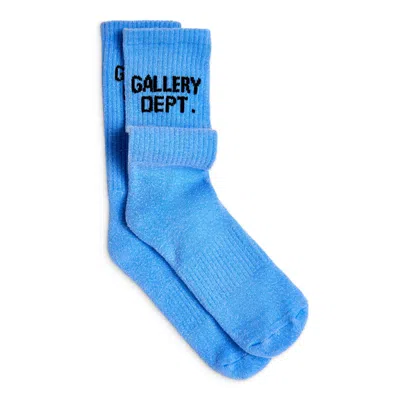 Pre-owned Gallery Dept. Men's  Clean Sock In Flo Blue