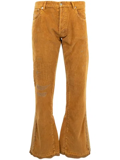Pre-owned Gallery Dept. Men's  Corduroy La Flare Pants In Golden Brown
