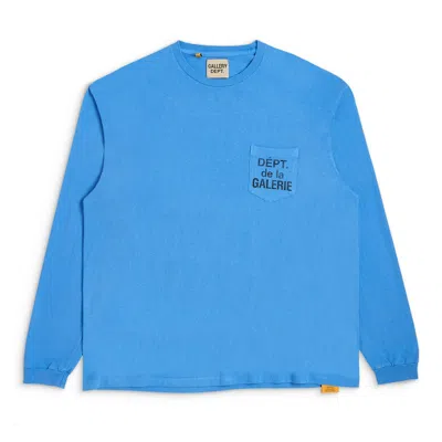 Pre-owned Gallery Dept. Men's  Dept De La Galerie Long Sleeve T-shirt In Blue