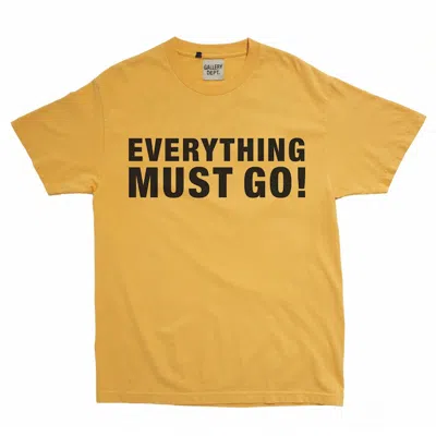 Pre-owned Gallery Dept. Men's  Everything Must Go T-shirt In Gold