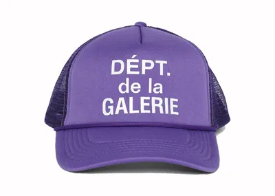 Pre-owned Gallery Dept. Men's  French Logo Trucker Hat In Flo Purple