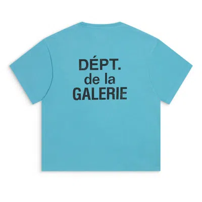Pre-owned Gallery Dept. Men's  French Tee Shirt In Light Teal In Blue