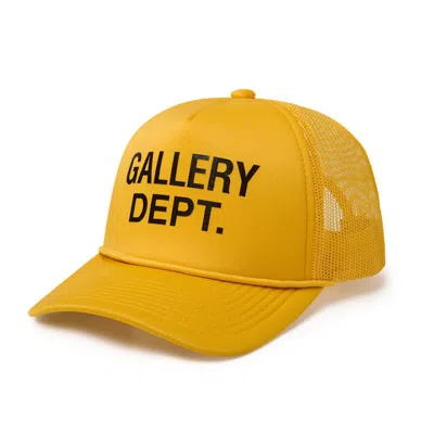 Pre-owned Gallery Dept. Men's  Gd Logo Trucker Cap In Gold