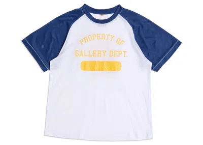 Pre-owned Gallery Dept. Men's  Jr High Jersey In White/blue