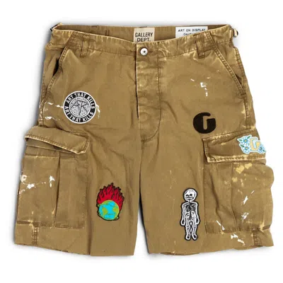 Pre-owned Gallery Dept. Men's  Kenzie Fatigue Cargo Shorts In Olive In Green