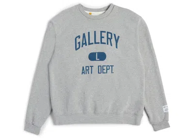 Pre-owned Gallery Dept. Men's  L Crewneck Sweatshirt In Heather Grey In Gray