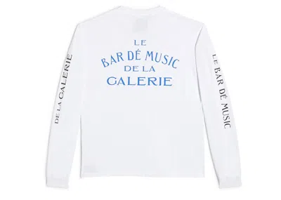Pre-owned Gallery Dept. Men's  Le Bar Shop Long Sleeve Tee Shirt In White