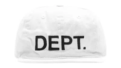 Pre-owned Gallery Dept. Men's  Logo Embroidered Hat In White