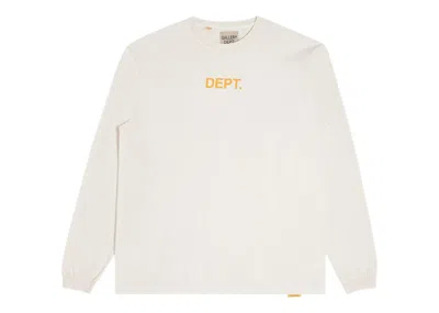 Pre-owned Gallery Dept. Men's  Logo Longsleeve In Cream