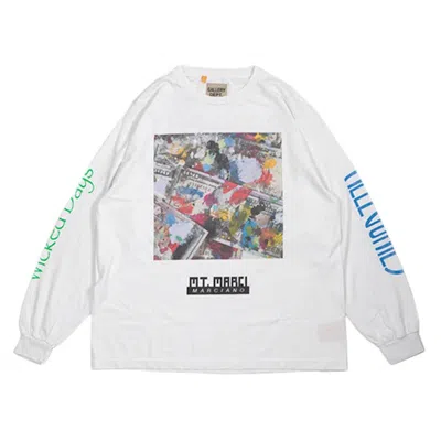 Pre-owned Gallery Dept. Men's  Mt Marci Allegolies Long Sleeve T-shirt In White