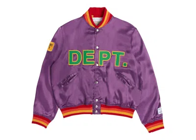 Pre-owned Gallery Dept. Men's  Mvp Satin Jacket In Purple