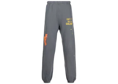 Pre-owned Gallery Dept. Men's  Paint Splatter Detail Track Pants In Gray