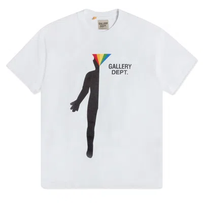 Pre-owned Gallery Dept. Men's  Prism Short Sleeve T-shirt In White