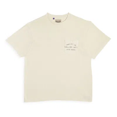 Pre-owned Gallery Dept. Men's  Property Of Stencil Tee Shirt Tee Shirt In Natural In Brown