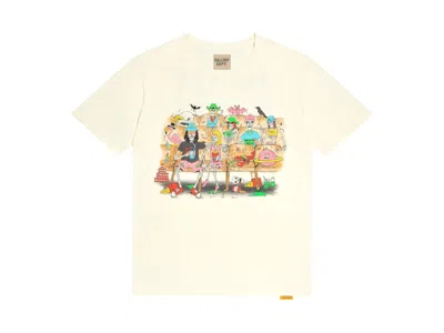 Pre-owned Gallery Dept. Men's  Skeleton Beach Theater Tee Shirt In Light Archival White