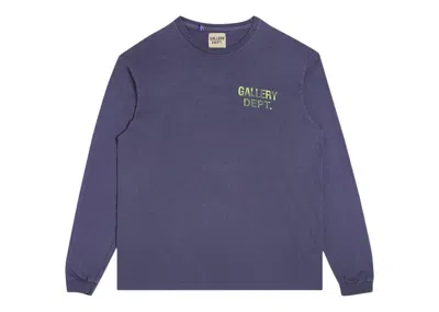 Pre-owned Gallery Dept. Men's  Souvenir Long Sleeve Tee Shirt In Navy Blue