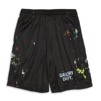 Pre-owned Gallery Dept. Men's  Studio Gym Paint Shorts In Black