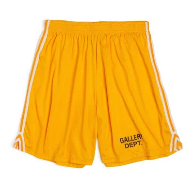 Pre-owned Gallery Dept. Men's  Venice Court Shorts In Yelloq In Yellow