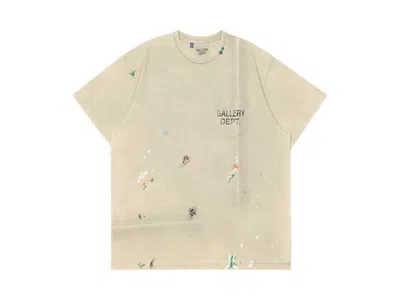 Pre-owned Gallery Dept. Men's  Vintage Logo Painted T-shirt In Taupe In Brown