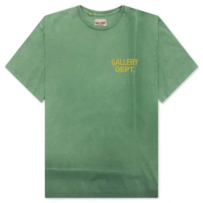 Pre-owned Gallery Dept. Men's  Vintage Logo Tee Shirt In Green