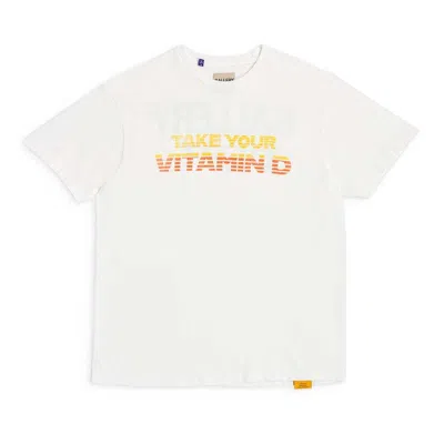 Pre-owned Gallery Dept. Men's  Vitamin D Tee Shirt In White