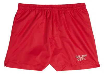 Pre-owned Gallery Dept. Men's  Zuma Nylon Shorts In Red