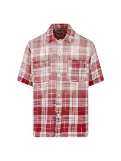 Gallery Dept. Men's Plaid Cotton Shirt In Red