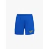 Gallery Dept. Gallery Dept Mens Royal Venice Court Brand-print Straight-leg Relaxed-fit Woven Shorts