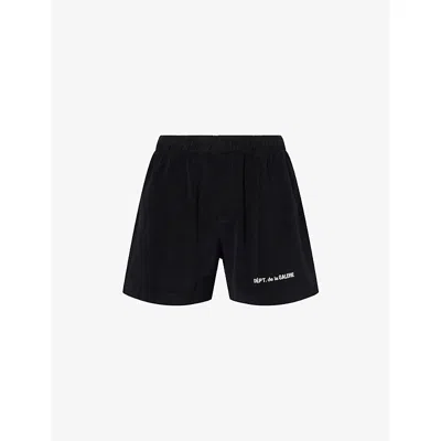 Gallery Dept. Mens Black Zuma Logo-print Cotton Shorts