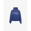 Gallery Dept. Chateau Ranch Distressed Paint-splattered Logo-print Supima Cotton-jersey Hoodie