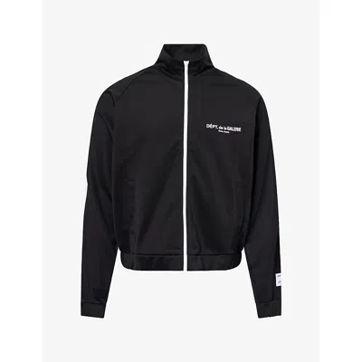 Gallery Dept. Mens French Embossed-logo Cotton-jersey Track Jacket Black Xl