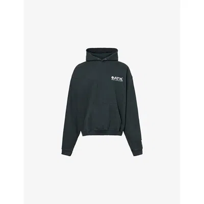 Gallery Dept. Mens Gallery Dept Atk  Music Lives Graphic-print Long-sleeve Cotton-jersey  Hoody In Gray