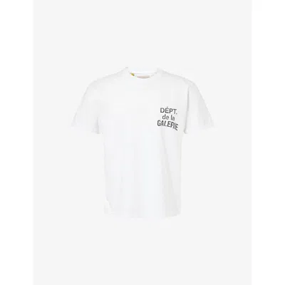 Gallery Dept. Mens White French Graphic-print Short-sleeve Cotton T-shirt Xl