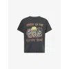 Gallery Dept. Mens Night Of The Living Dead Graphic-print Cotton T-shirt Graphite In Black
