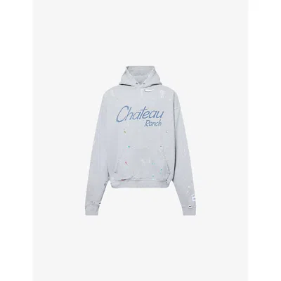 Gallery Dept. Mens H Grey Chateau Ranch Graphic-print Cotton Hoody
