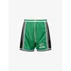 Gallery Dept. Miami Court Straight-leg Logo-embroidered Striped Mesh Shorts